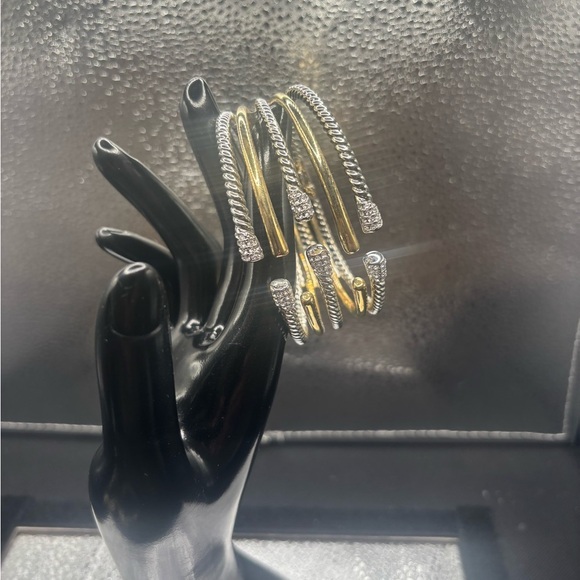 Gorgeous Two Tone Bangle .